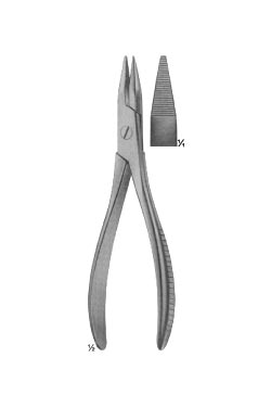Wire Holding forceps, Wire Tightening Pliers, Flat