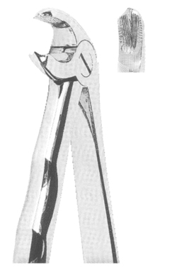 Extracting Forceps With Anatomically Shaped Handle